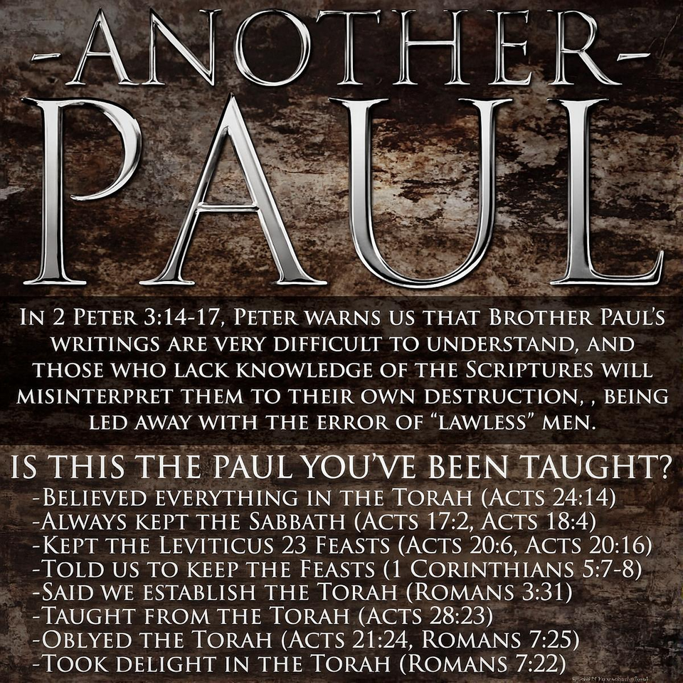 WHAT APOSTLE PAUL DO YOU FOLLOW?