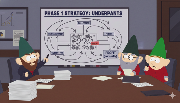 A minimalist glowing purple coil on a dark background representing focused strategic execution and clarity.