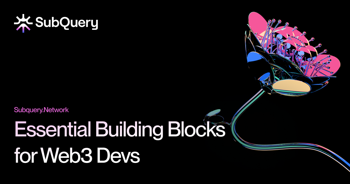 Article header image with the title “Essential Building Blocks for Web3 Devs”