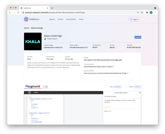 The SubQuery Explorer