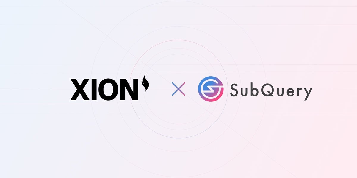 SubQuery Supports XION Ecosystem with Fast & Flexible Data Indexing