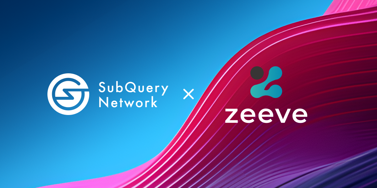 SubQuery Supports Zeeve with Lightning Fast & Decentralised Data Indexer