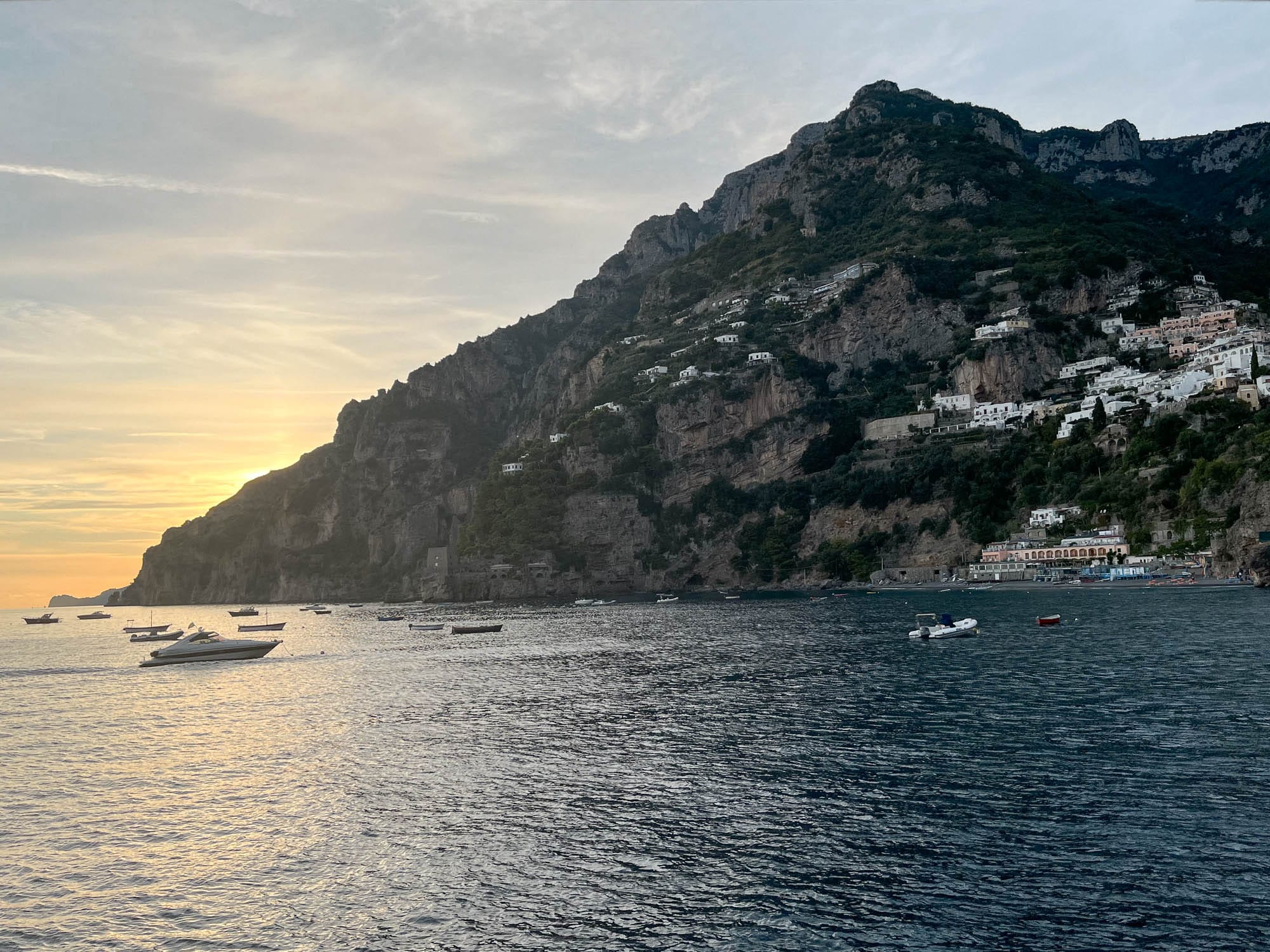 Positano Italy coastline.