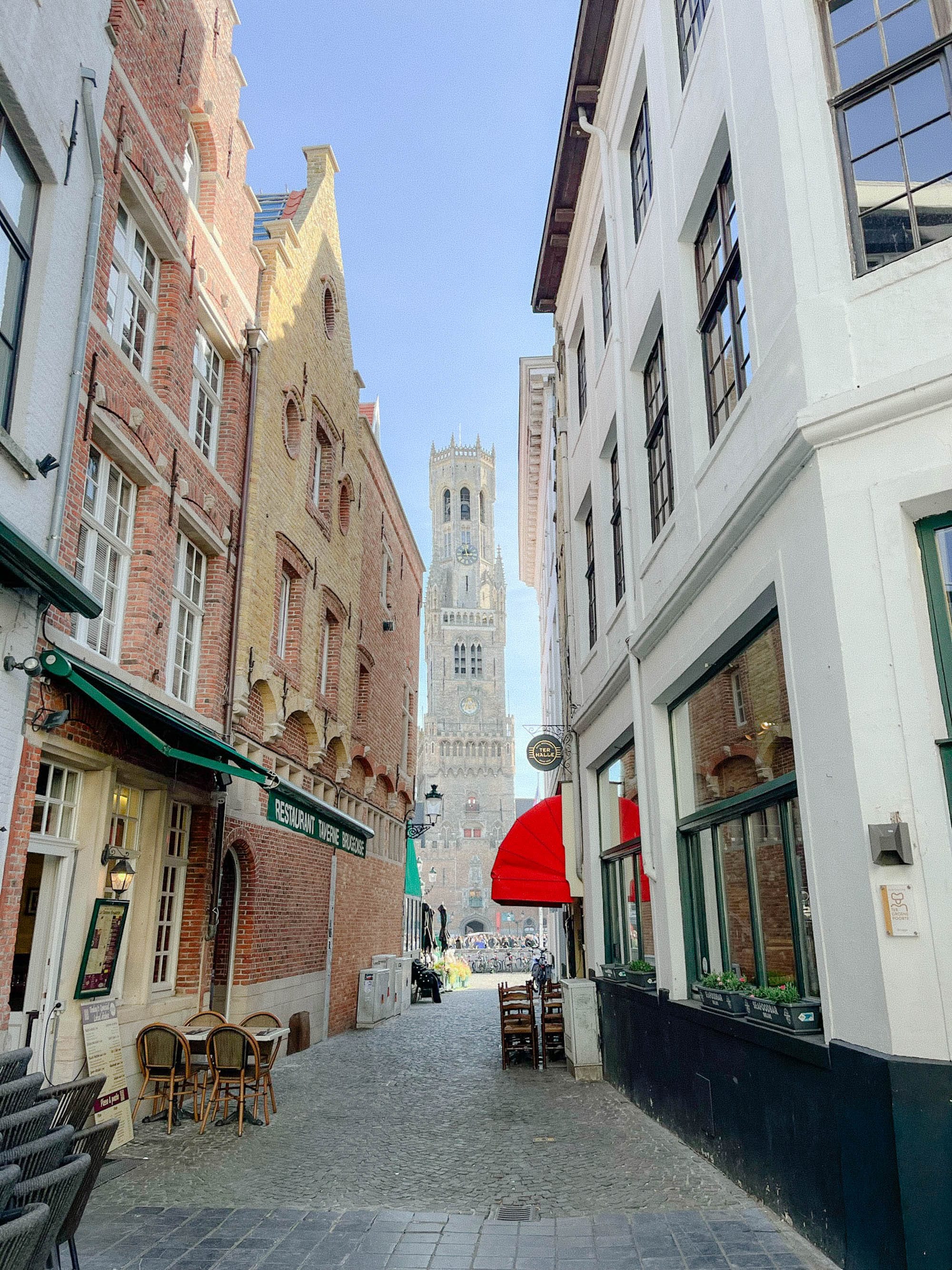 belfry of bruges in bruges belgium