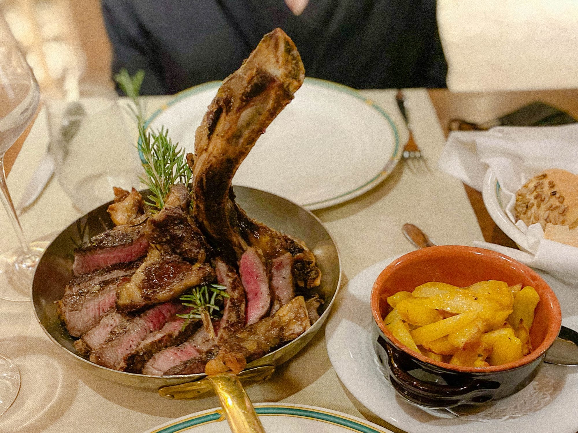 Meal at La Cucina della Moscadella, in Castelmuzio, Italy