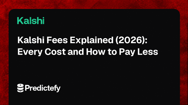Kalshi Fees Explained (2026): Every Cost and How to Pay Less