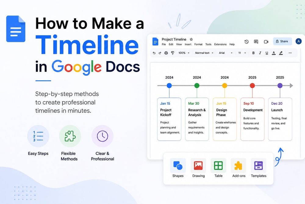 How to Make a Timeline in Google Docs