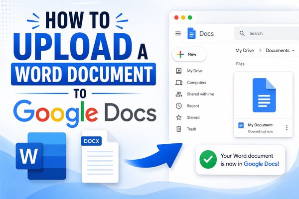 How to Upload a Word Document to Google Docs