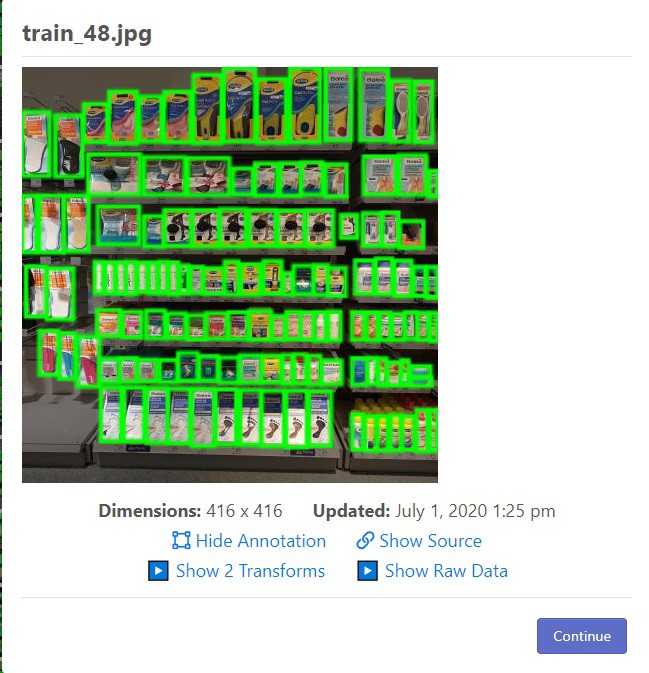 Roboflow matches images and their annotations.