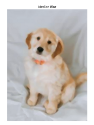 Median blur in OpenCV