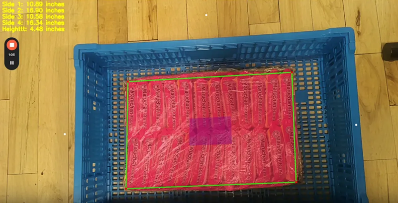dimension inspection in machine vision