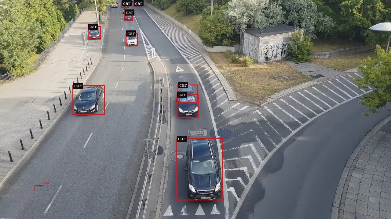 RF-DETR detections drawn by DeepStream, default single-color boxes