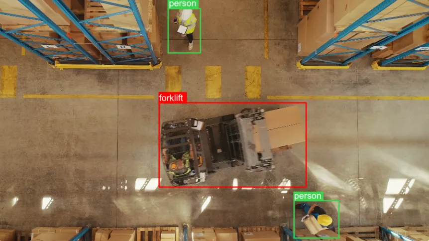 By identifying vehicles and people and measuring the distance between, organizations can get actionable insights into safety issues.