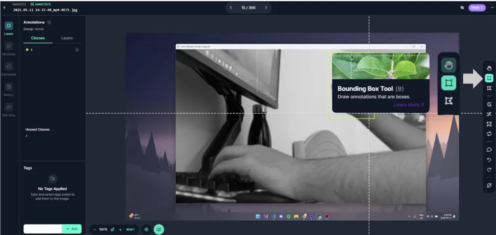 bounding box tool