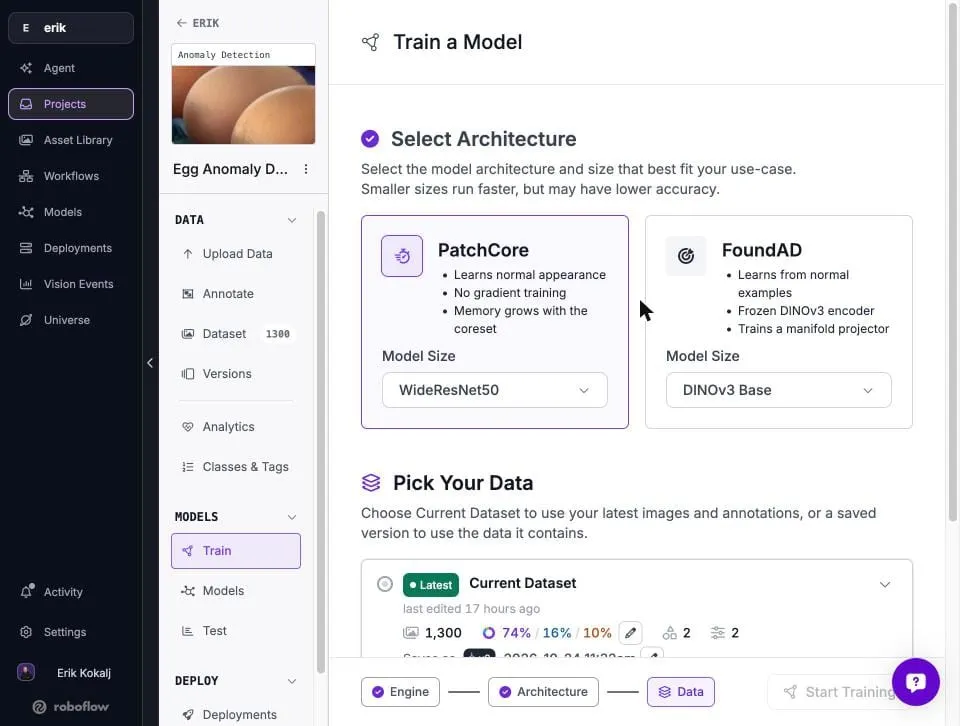 Choosing between PatchCore and FoundAD