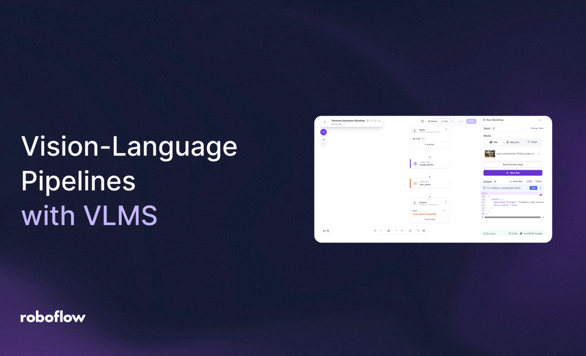 Building Vision-Language Pipelines with VLMs