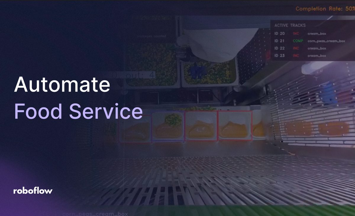 automating food prep, PPE, plating, and delivery with Roboflow vision AI