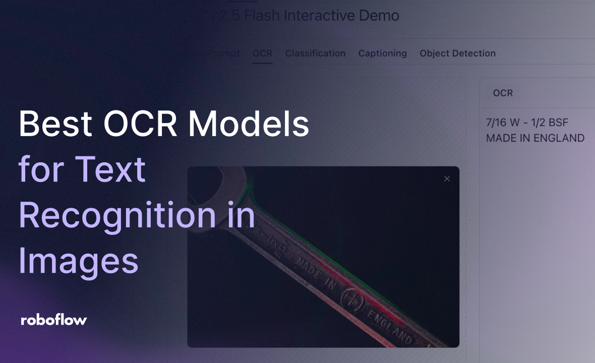Best OCR Models for Text Recognition in Images