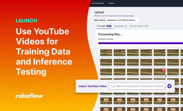 Launch: Use YouTube Videos for Training Data and Inference Testing