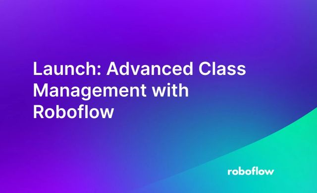 Launch: Advanced Class Management with Roboflow