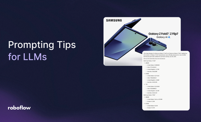 Prompting Tips for LLMs with Vision AI