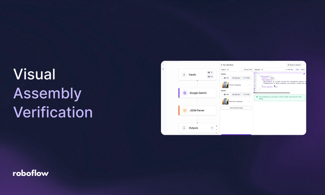 best visual assembly verification with computer vision AI