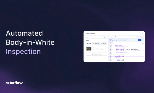 How to Build a Body-in-White Inspection System with Computer Vision