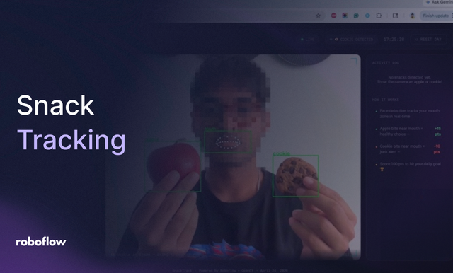 automatically track snacking with Roboflow vision AI