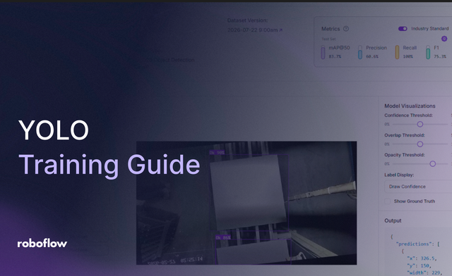 how to train YOLO models on Roboflow Vision AI