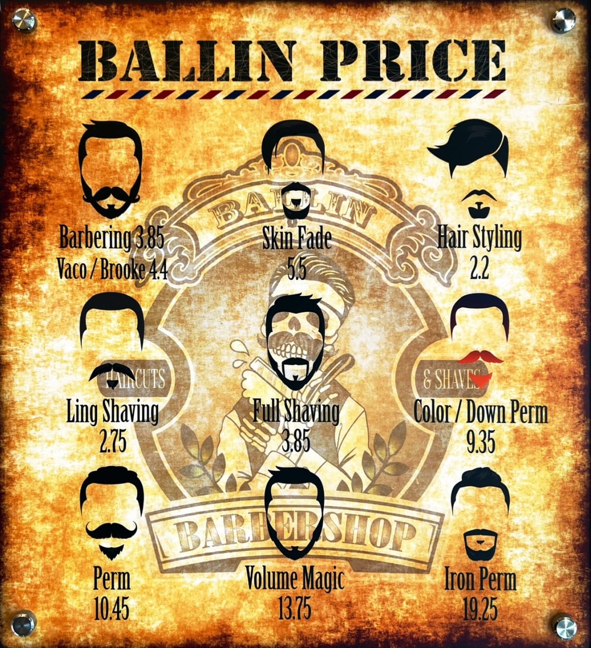 Ballin Barbershop Gyodong pricing