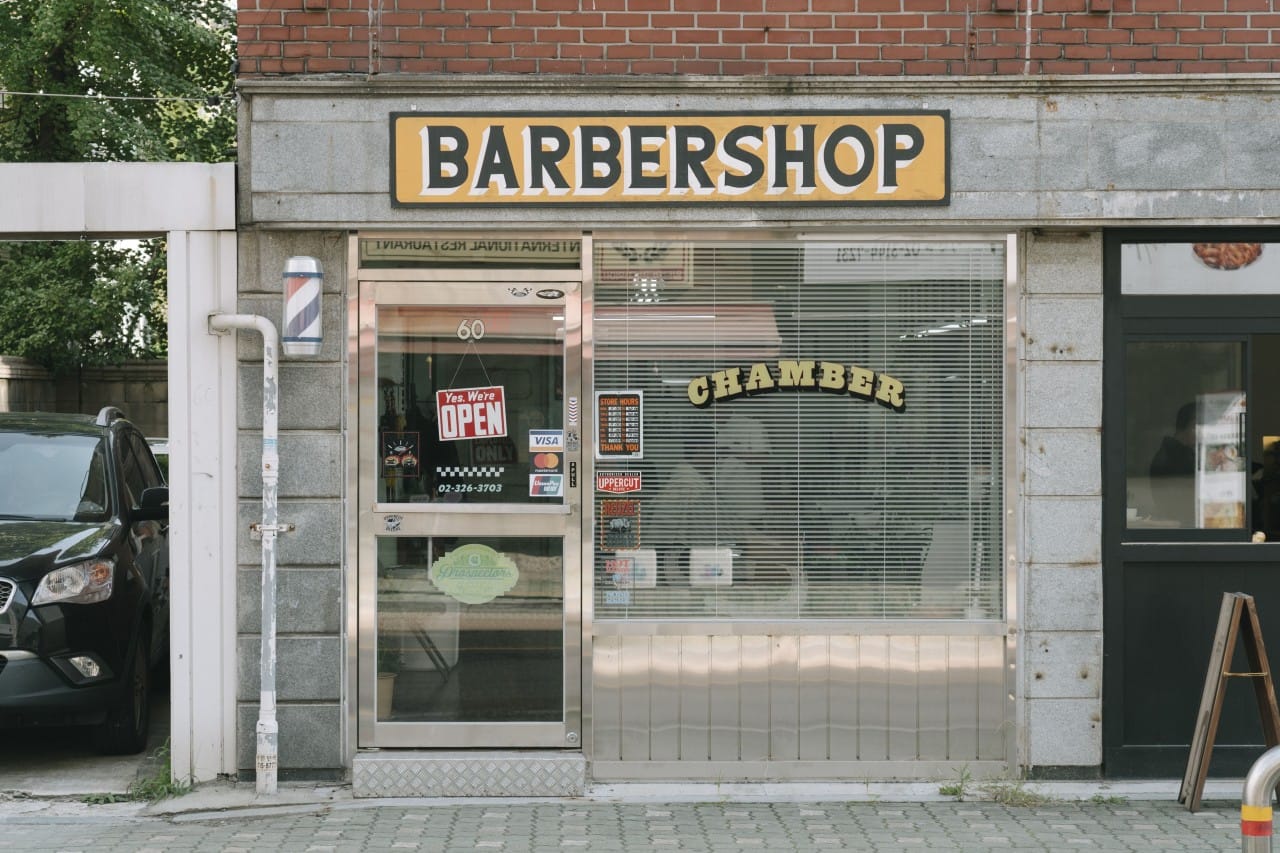 Chamber Barbershop Storefront