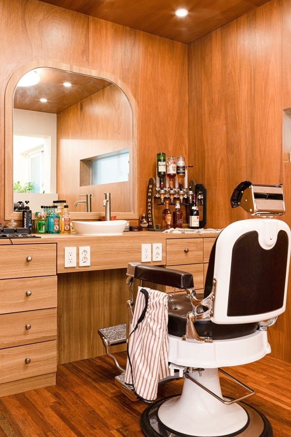 An interior image of DCREW Barbershop in Seoul