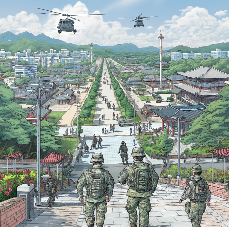 An image depicting USFK soldiers in Daegu settling in after PCSing to the Area IV region