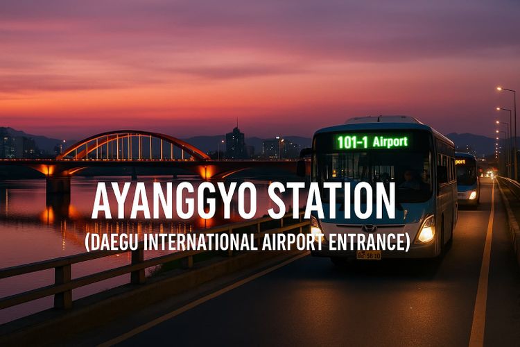 An image depicting Ayanggyo Station in Daegu