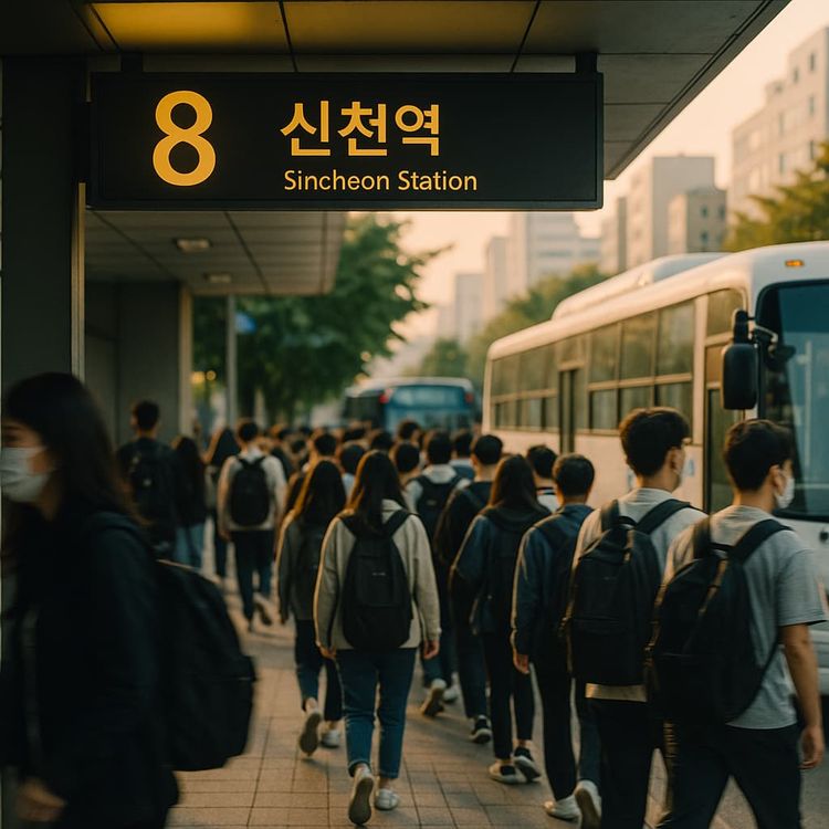 An image depicting Sincheon Station in Daegu