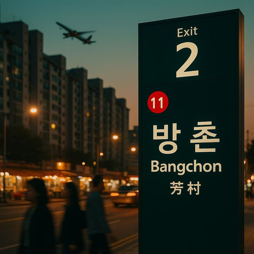 An image depicting Bangchon Station in Daegu