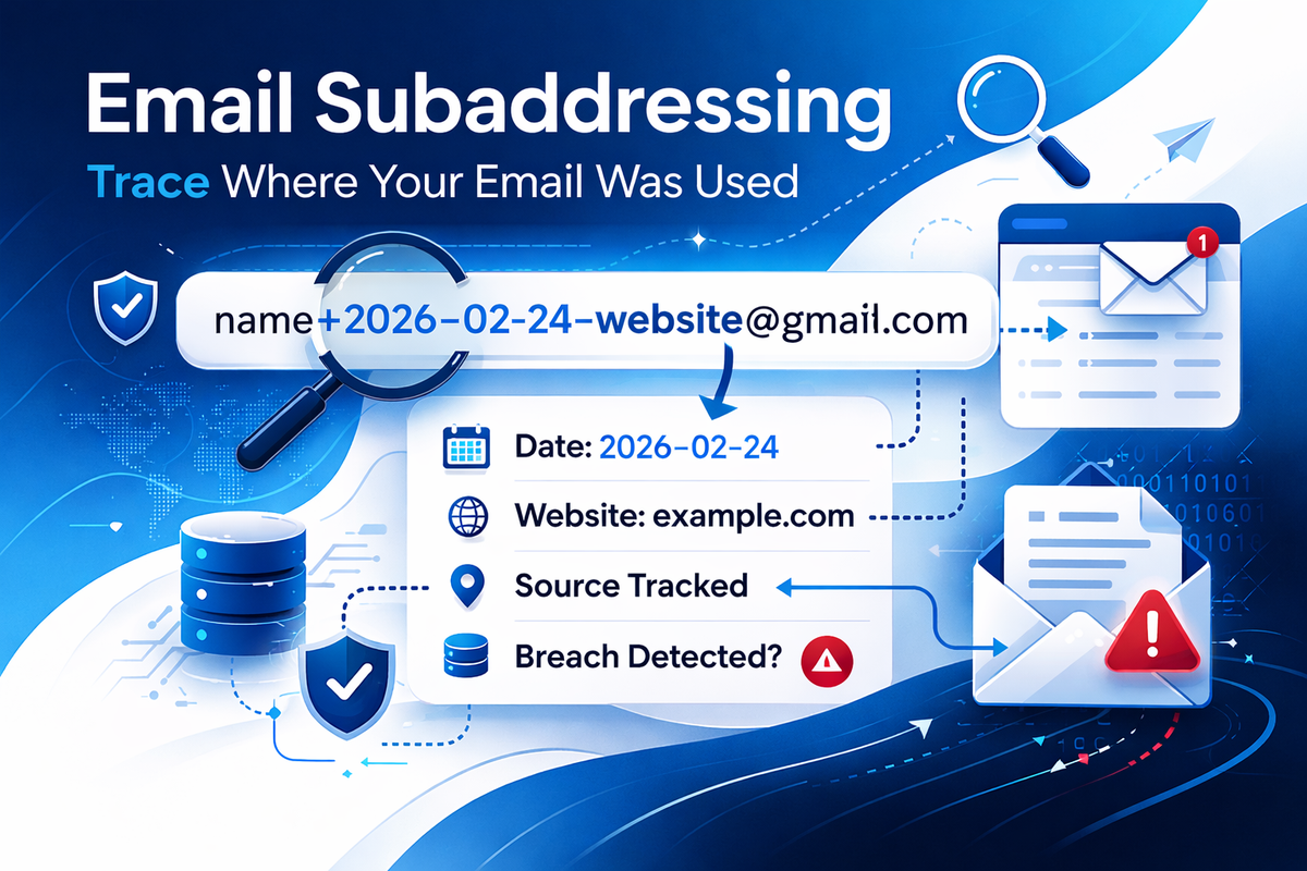 Email Subaddressing: A Simple Way to Trace Who Leaked Your Email