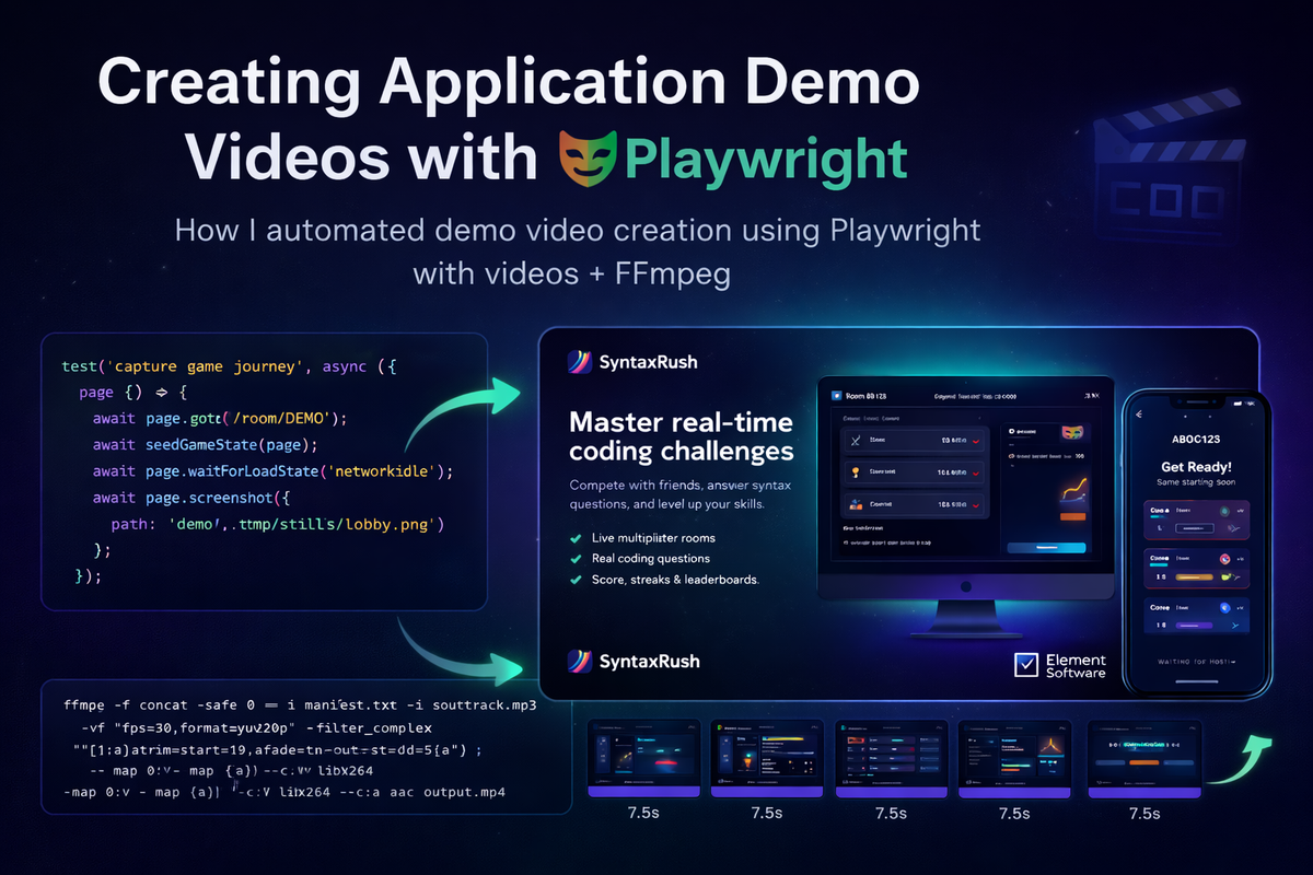 Creating application demo videos with Playwright