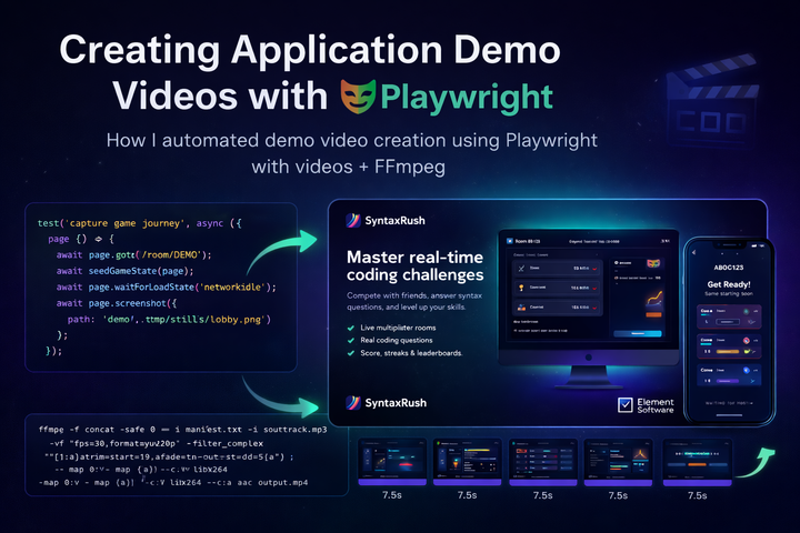 Creating application demo videos with Playwright
