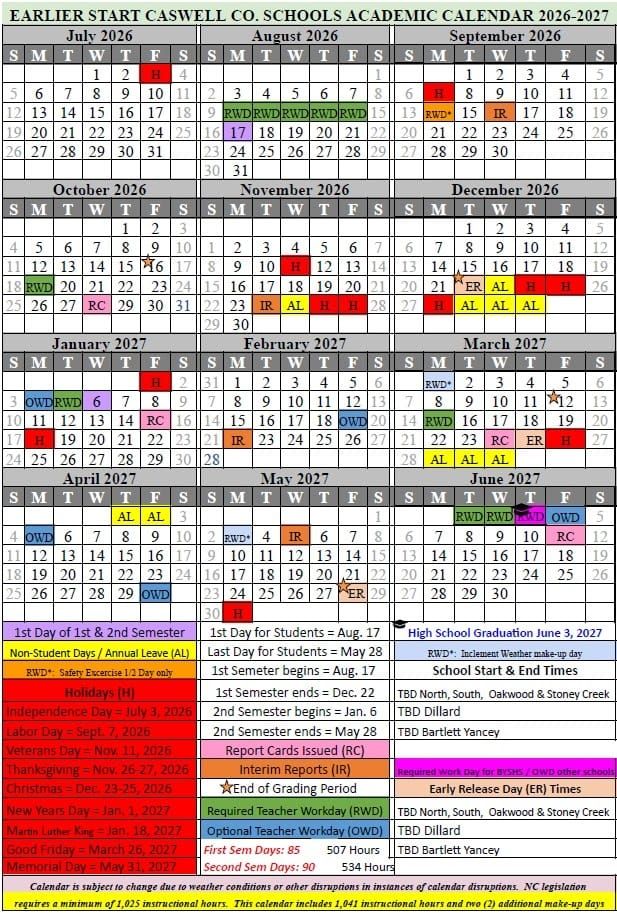 Early Start Considered for Fall, Make Up Days Announced