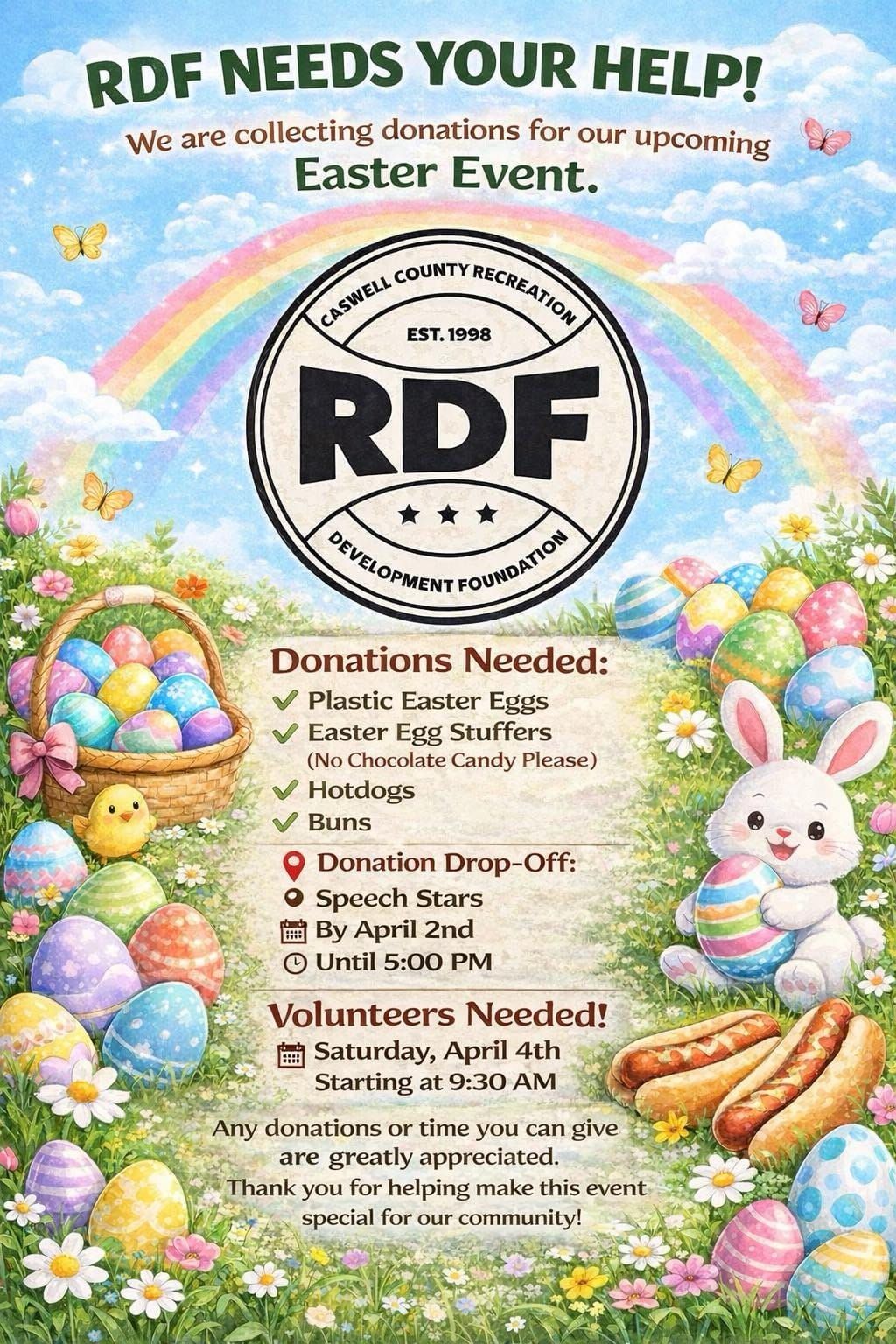 RDF Seeking Help for Egg Hunt