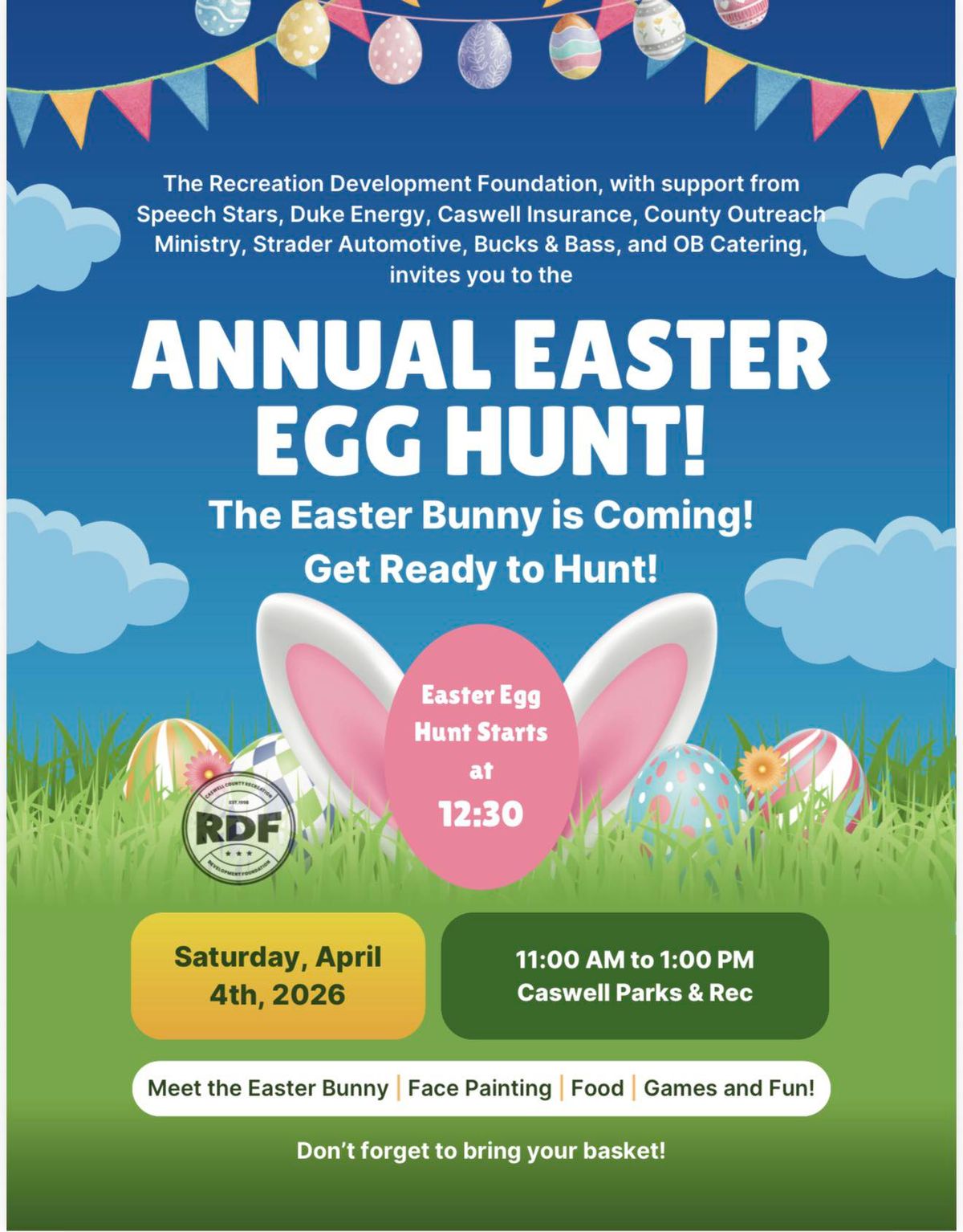 RDF Seeks Help with Egg Hunt