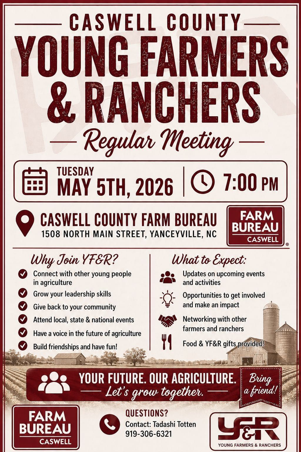 Young Farmers and Ranchers Invited to Farm Bureau May 5