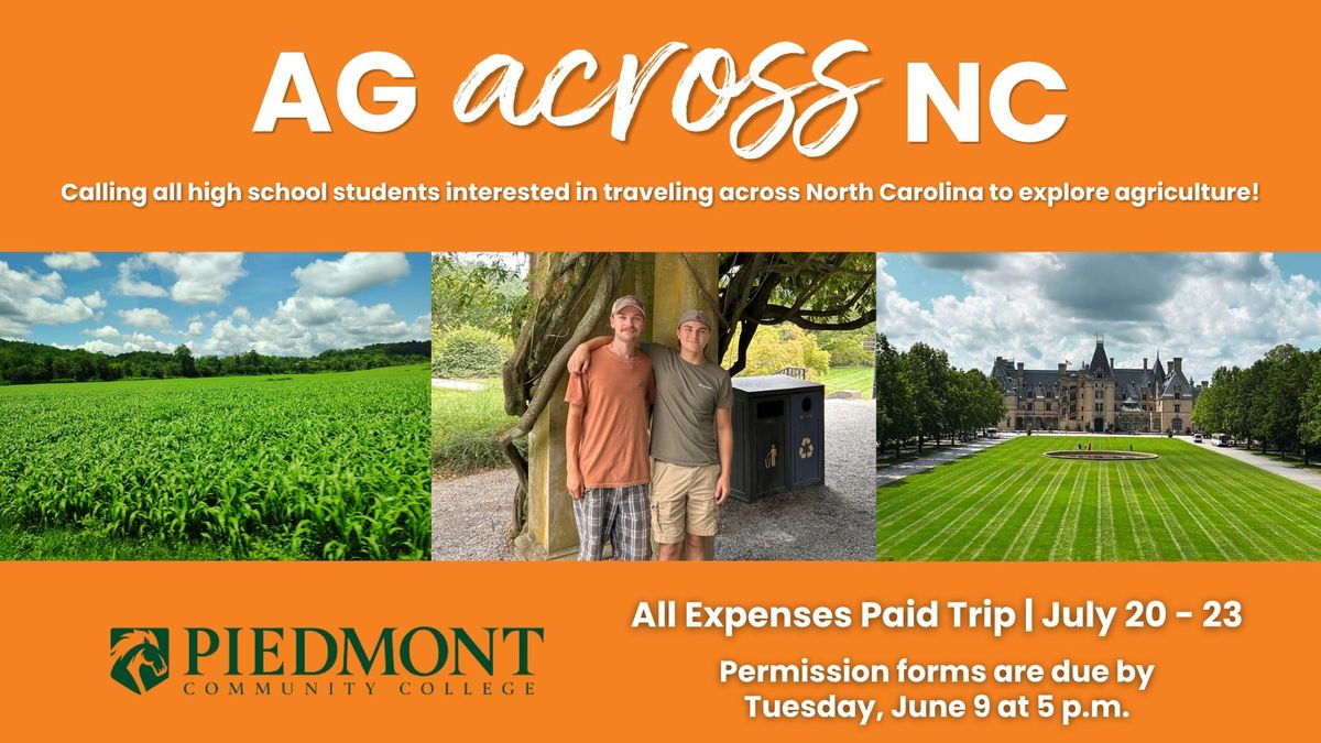 High School Students Invited on PCC's Ag Across NC Trip