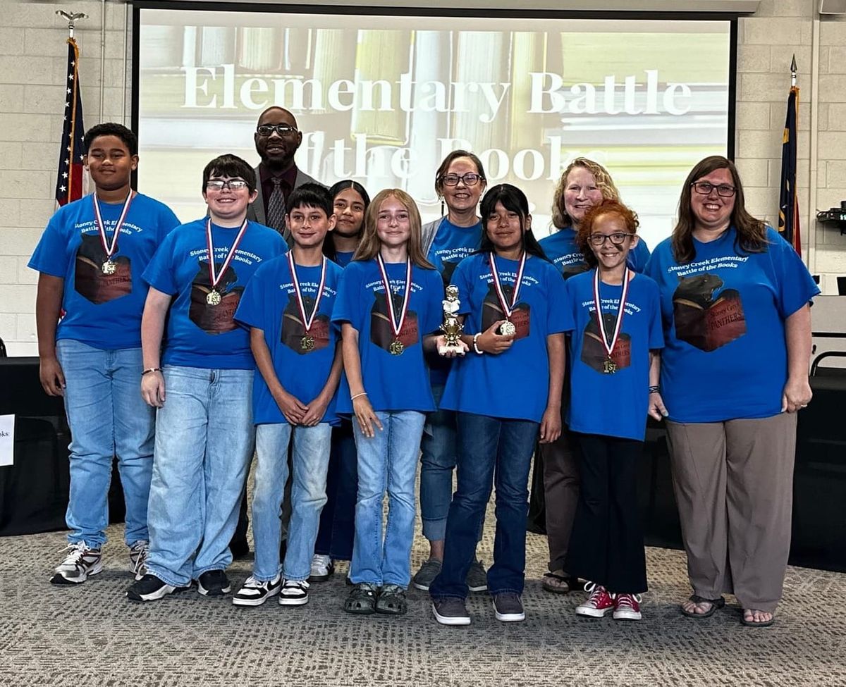 Stoney Creek Takes 1st Place in Elementary Battle of the Books