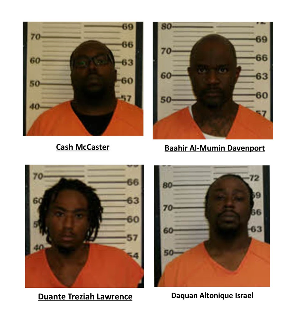 Four Arrested in Caswell May 14