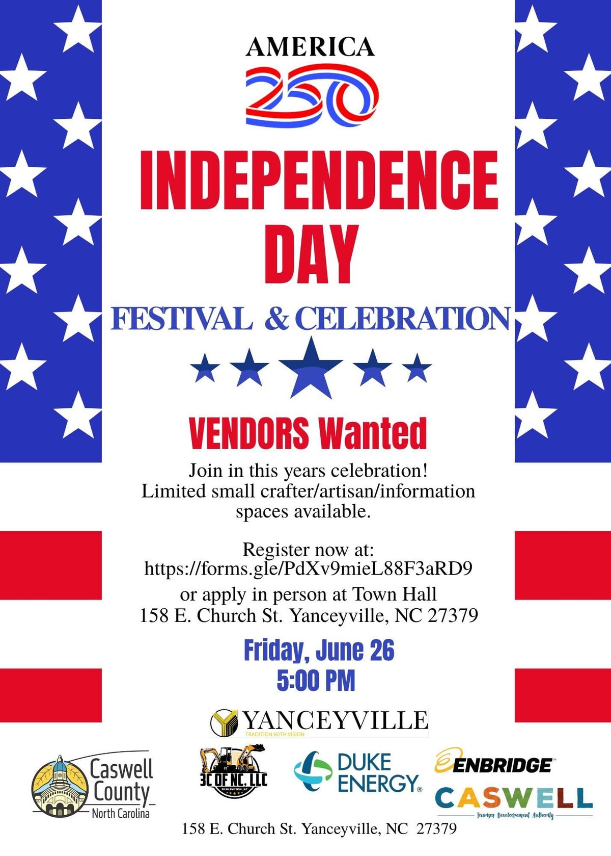 Vendors Welcome to Register for June 26 Fireworks Display