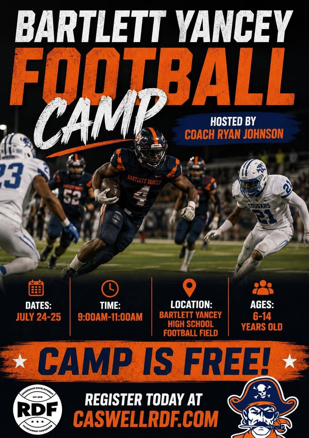 Football Camp Begins July 24