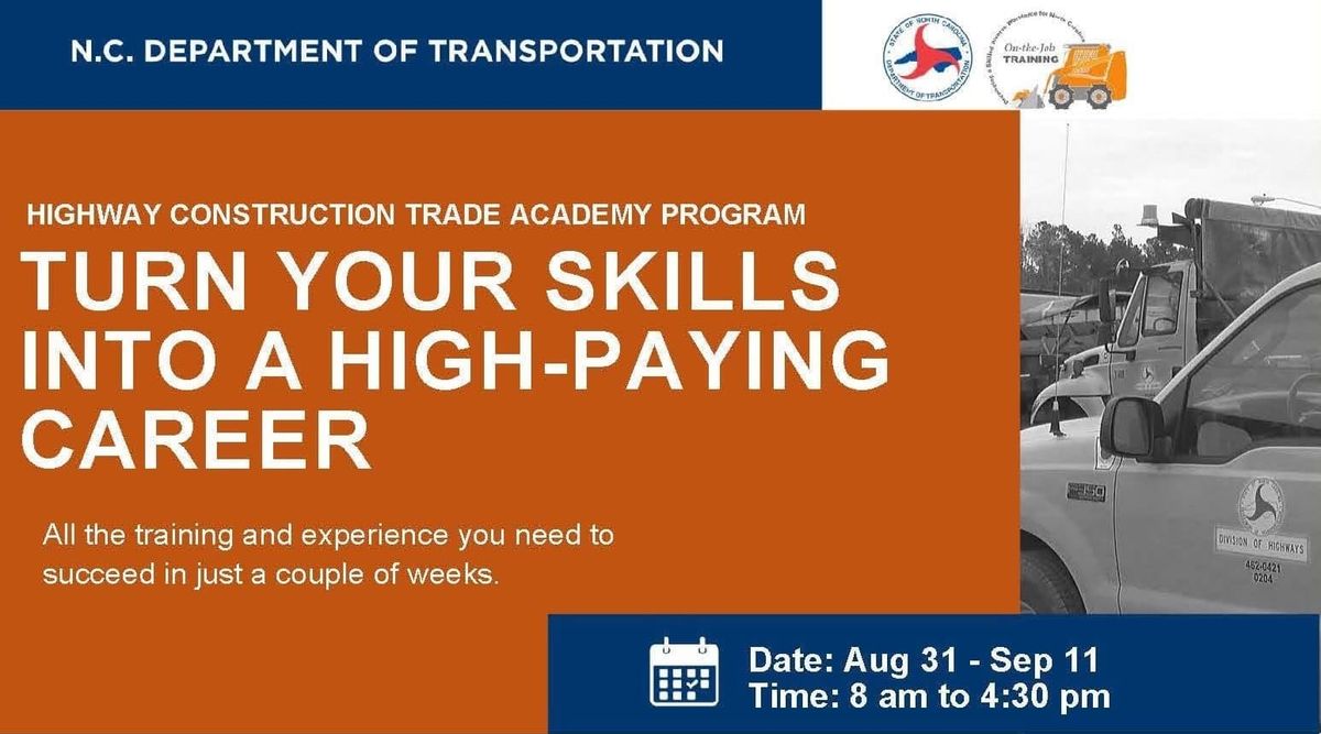 Register for Free Highway Construction Trade Academy