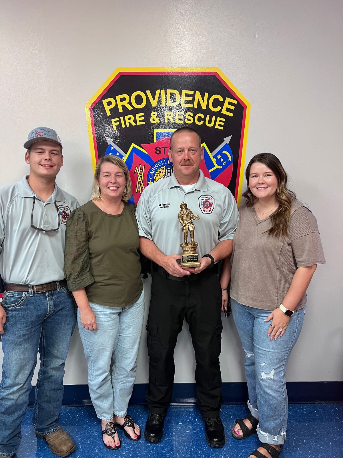 Matt Proctor Named Providence Firefighter of the Year, Ahead of National Guard Deployment